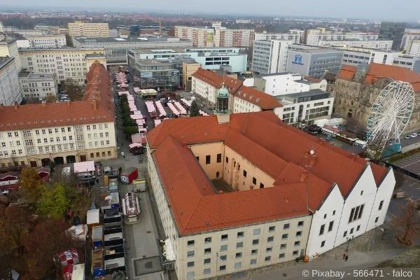 Sachsen von oben - aus demArtikel -Entwicklung vom Immobilienmarkt in Ostdeutschland